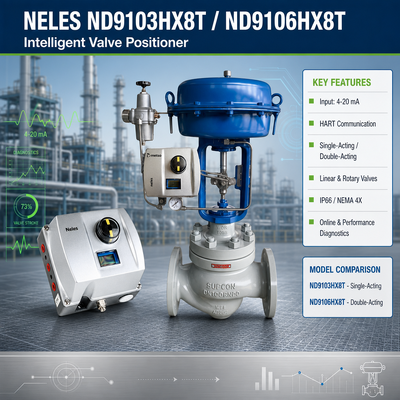 Neles ND9103HX8T ND9106HX8T Bộ điều khiển van khí nén kỹ thuật số HART Bộ định vị van điều khiển thông minh