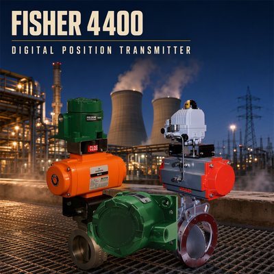 Bộ truyền vị trí van kỹ thuật số Fisher FIELDVUE 4400 với Cảm biến không tiếp xúc, Khả năng SIL 2 và Giao tiếp HART 7