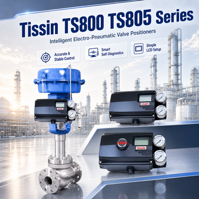 Bộ định vị van thông minh Tissin TS800 TS805 Series Tự động hóa Công nghiệp OEM Điều khiển HART