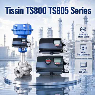 Tissin TS800 TS805 HART Digital Valve Positioner 4 20mA Bộ điều chỉnh dòng chảy khí nén
