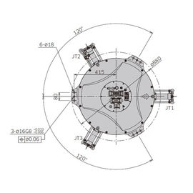 Kiểu liên kết song song Trung Quốc Robot Cánh tay gắn trần cho Robot Robot
