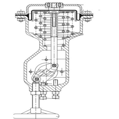 Bộ truyền động màng khí nén 3278 Series NBR 6 thanh