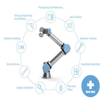 Tải trọng tối đa 22 Lbs UR 10e 6 trục Cánh tay robot cộng tác
