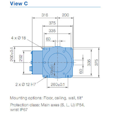 Tay hàn 2.0KVA 2010mm 6 trục Cánh tay robot Yaskawa