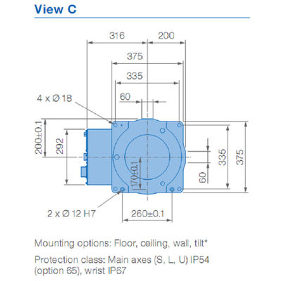 Yaskawa GP25-12 Tải trọng 12kg Cánh tay robot 6 trục 2010mm
