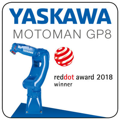 1.0KVA 727mm 8kg Cánh tay Robot Yaskawa 6 trục tải trọng