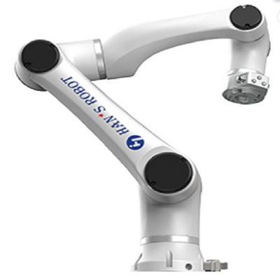 Cánh tay robot hợp tác với 6 trục Hans E5 và sử dụng để hàn và mài robot hàn mig