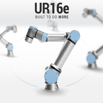Robot hợp tác UR16e với cobot 6 trục và tối đa đạt 900mm và tải trọng 16kg đối với robot hàn mig