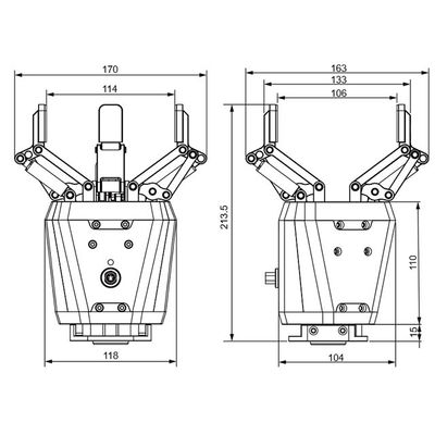 Thiết bị kẹp DH-ROBOTICS thương hiệu Trung Quốc phù hợp với cánh tay robot hợp tác
