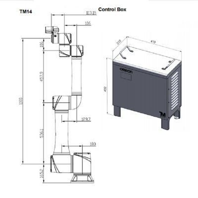 Cánh tay robot hợp tác Omrom TM14