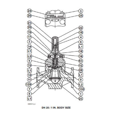 FISHER LR125 kỹ thuật số giảm áp suất thấp Khí lỏng Bộ điều chỉnh giảm áp suất được thiết kế cho chất lỏng