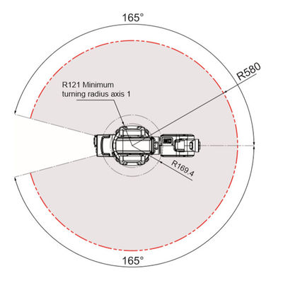 ABB IRB 120 mini 6 trục cánh tay rô bốt với bộ điều khiển IRC5 nhỏ gọn để Chọn và Đặt cánh tay rô bốt