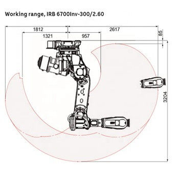 ABB IRB 140 cánh tay robot công nghiệp nhỏ với phản ứng nhanh Cánh tay robot 6 trục hoàn toàn ứng dụng Robot làm sạch / phun