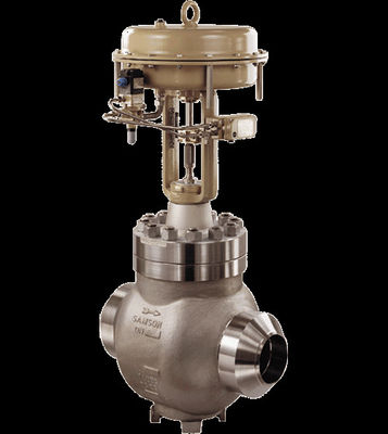 Van cầu Samson 3251 kết hợp với bộ truyền động để điều chỉnh tốc độ dòng chảy hoặc nhiệt độ