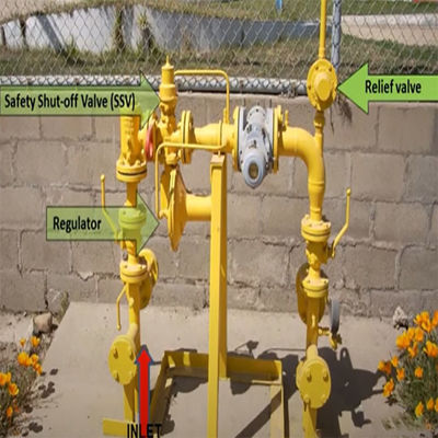 Van giảm áp 63EG hoặc bộ điều chỉnh áp suất ngược Gas Skid Giải pháp toàn diện cho Bộ công cụ điện công nghiệp khí tự nhiên