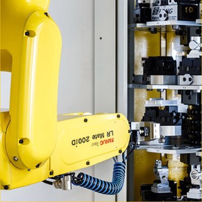 Tải trọng 7kg Tầm với 717mm LR Mate 200iD Chọn và Đặt Cánh tay Robot
