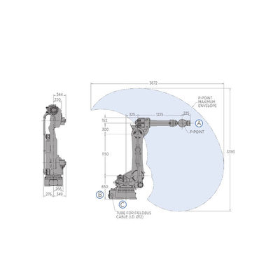Robot xử lý của MOTOMAN GP180 với Robot công nghiệp tải trọng 180kg cho máy đúc khuôn