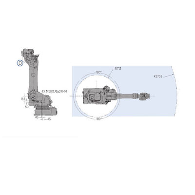 Robot xử lý của MOTOMAN GP180 với Robot công nghiệp tải trọng 180kg cho máy đúc khuôn
