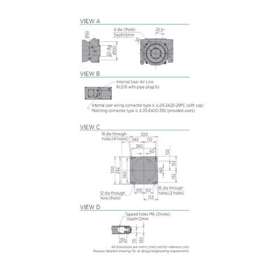 Bộ phận thiết bị xử lý vật liệu GP12 và 6 Robot công nghiệp Aixs Robot