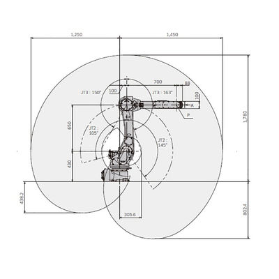 S010N Trọng tải 7kg Tầm với 930mm 6 trục Bộ điều khiển thiết kế nhỏ gọn Cánh tay robot