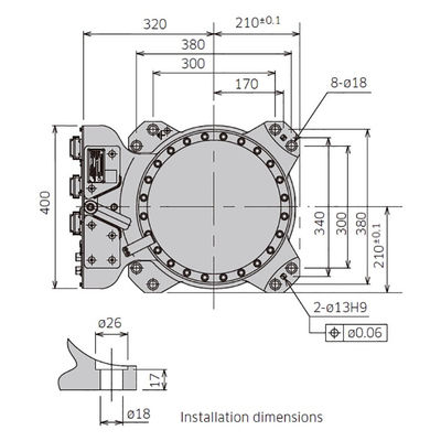 RS050N Trọng tải 50kg Tầm với 2100mm 6 trục Thiết kế nhỏ gọn Robot xử lý tốc độ cao