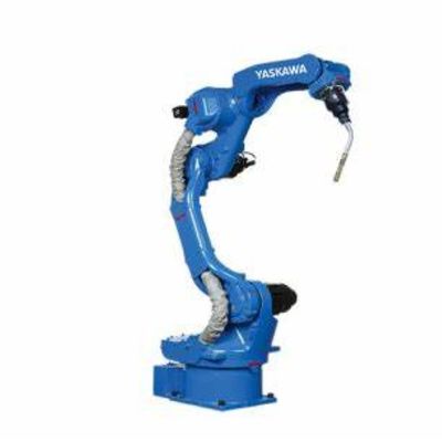 Robot cánh tay 6 trục Yaskawa AR1440 với máy định vị hàn CNGBS cho robot hàn Mig Automation