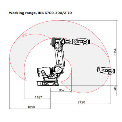 Robot công nghiệp IRB6700-300 / 2.7 với cánh tay robot làm máy hàn để hàn điểm