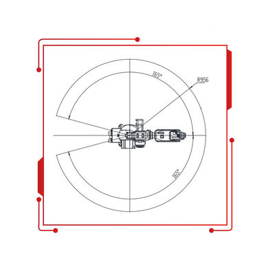 Bộ điều khiển 6 Aixs với tải trọng 8KG 950MM Tiếp cận Robot mini làm máy phun sơn từ Trung Quốc