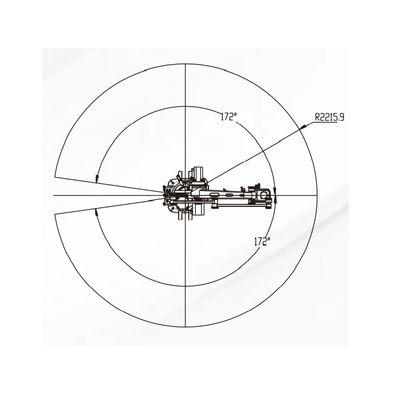4 bộ điều khiển cánh tay robot Aixs với tải trọng 50KG 2220MM Tiếp cận Robot Palletizing và Robot xử lý