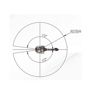 Robot tải và dỡ hàng với tầm với 2178MM Với giá robot công nghiệp cho máy đánh bóng