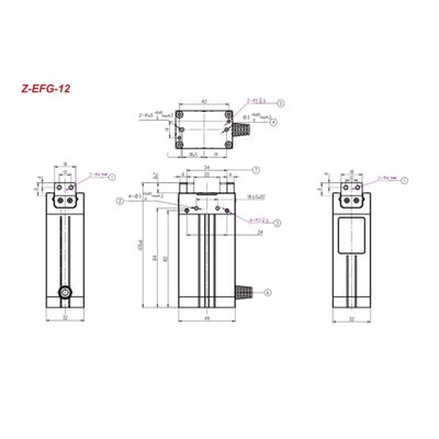 Tay cầm robot Cobot Hitbot Z-EFG-12 Tay cầm để nhận làm robot cộng tác