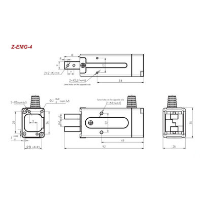 Robot Gripper Hitbot Z-EMG-04 để tải và dỡ bộ điều khiển robot