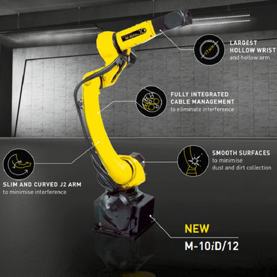 M-10iD / 12 của rô bốt công nghiệp nhanh và chính xác với cánh tay rô bốt 6 trục làm bộ phận thiết bị xử lý vật liệu
