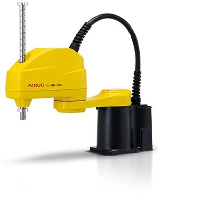 Robot mini SR-3iA của 4 bộ điều khiển công nghiệp Aixs làm robot Scara để lắp ráp động cơ và xử lý vật liệu