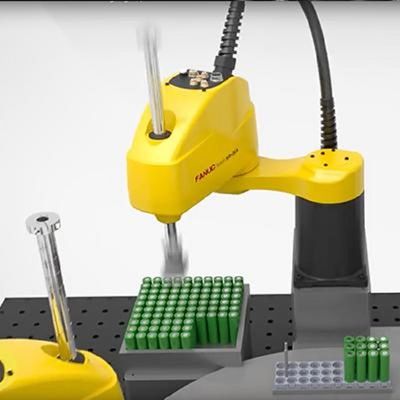Robot mini SR-3iA của 4 bộ điều khiển công nghiệp Aixs làm robot Scara để lắp ráp động cơ và xử lý vật liệu