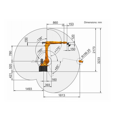 Bộ điều khiển 6 trục Cánh tay rô bốt KR 20 R1810 KR C4 để xử lý rô bốt công nghiệp