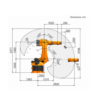 Cánh tay rô bốt công nghiệp 6 trục KR 500 R2830 Chọn và đặt để rô bốt xử lý