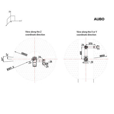 AUBO Robot cộng tác lớn nhất của AUBO i16 với bộ điều khiển tải trọng 16KG để pha chế và lắp ráp động cơ