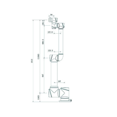 Robot cộng tác tuổi thọ dài AUBO i10 với bộ điều khiển tải trọng 10KG cho máy chọn và đặt