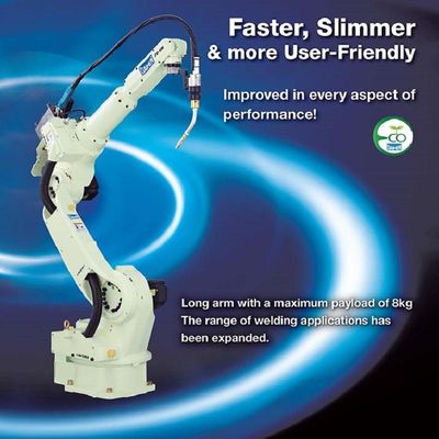 Robot hàn robot nhanh hơn và mỏng hơn của FD-V8L với tải trọng 8KG như các thiết bị hàn khác để hàn