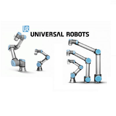 Robot nhỏ UR 3e của robot cộng tác với tải trọng 3KG làm người điều khiển cho các bộ phận của thiết bị xử lý vật liệu