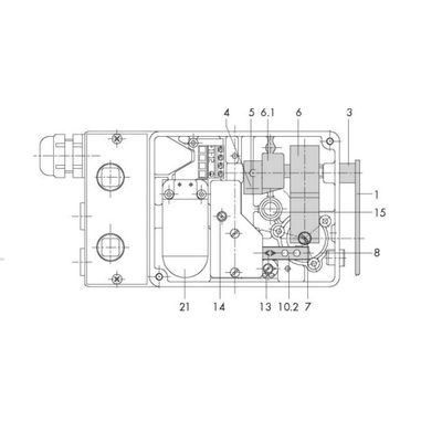 Bộ định vị khí nén điện tử Samson 4763 với bộ phận van cho van điều khiển làm bộ định vị van