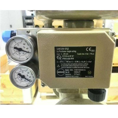 Bộ định vị khí nén điện tử Samson 4763 với bộ phận van cho van điều khiển làm bộ định vị van