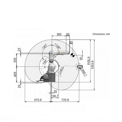 Robot công nghiệp cánh tay robot công nghiệp 6 trục với tải trọng định mức là 3 kg cánh tay robot công nghiệp kuka