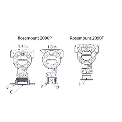 Máy phát áp suất hợp vệ sinh Rose-Mount 2090F Máy phát áp suất chênh lệch Máy phát áp suất Rosem-Ount