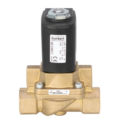 Burkert Loại 6407 làm van piston trợ lực Servo 2/2 chiều Thích hợp cho khí và hơi của thân van