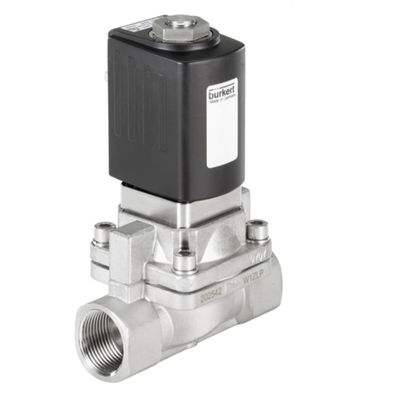 Van pít tông Burkert loại 5406 với 2/2 đường cho hỗ trợ Servo được sử dụng làm van điện từ