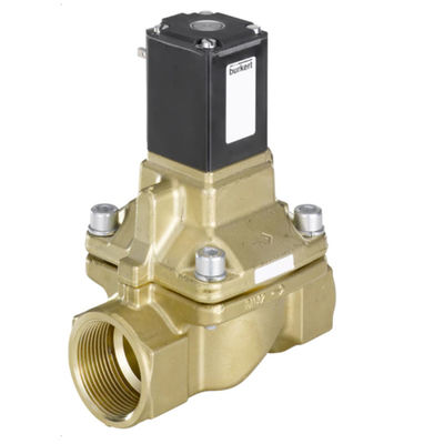 Van điện từ Burkert loại 5404 với van điện từ 2/2 chiều được hỗ trợ bởi Servo của các bộ phận van