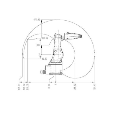 Robot hàn Trung Quốc TKB060-6kg-720mm để hàn như các thiết bị hàn khác