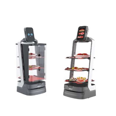 Robot dịch vụ Trung Quốc với điều hướng tự động để giao hàng thực phẩm Robot AI